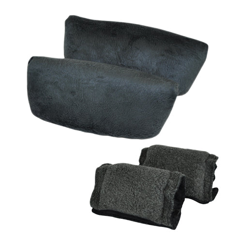 Soft n' Plush Comfort Crutch Pillows Set featuring ultra soft, breathable, washable crutch pads for underarm and hand comfort.