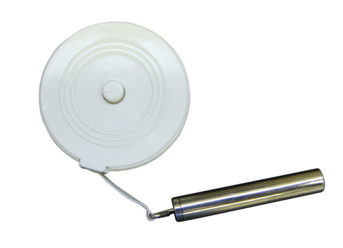 Gulick Spring with Tape Measure featuring a retractable tape and stainless steel handle for precise body measurements.