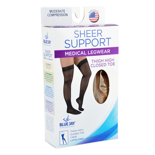 Firm Surg Weight Stkngs  Large 20-30mmHg  Thigh StayUp Top CT