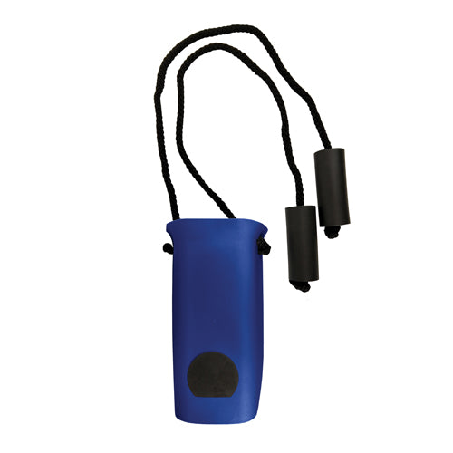 Get Your Sock On Sock Aid, Wide in blue with handles designed to assist putting on socks easily.