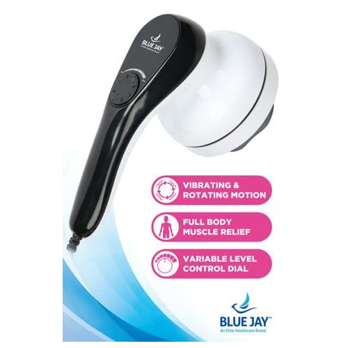 Complete Relief Handheld Corded Massager by Blue Jay Blue Jay an Elite Healthcare Brand Complete Relief Handheld Corded Massager by Blue Jay Blue Jay an Elite Healthcare Brand