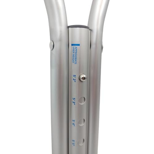 Aluminum Crutches for Walking, Tall Adult Size, Pu