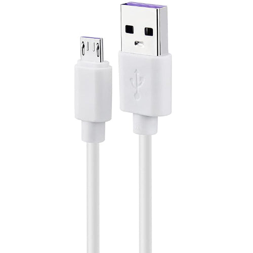 White USB to Micro USB Power Cable for BJ120130 & BJ120108 with a standard USB connector and a micro USB connector on a plain white background